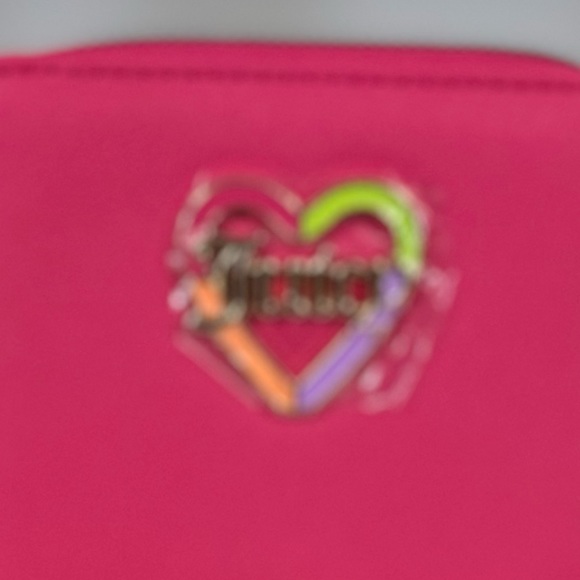 Juicy Couture Love Mode Small Zip Around Hot Pink Wallet NWT - Picture 6 of 9